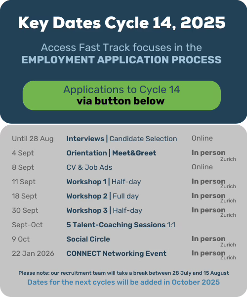 Dates for Cycle 14 Access Fast Track Programme EN